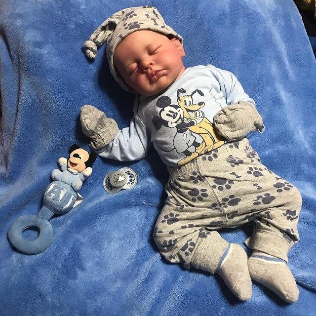 20'' Handsome Riley Reborn Baby Doll Girl Toywith "Heartbeat" and Sound Rebornartdoll® Rebornartdoll®