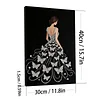 Kits d&rsquo;art en diamant en perles DIY pour filles avec cadre 30x40cm pour adultes id&eacute;e de d&eacute;coration int&eacute;rieure