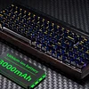 Three-mode RGB black transparent customized mechanical keyboard