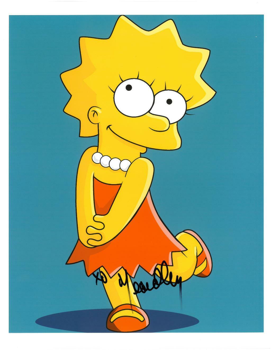 Yeardley Smith Signed The Simpsons Autographed 8.5x11 Photo Poster painting BECKETT #BA91992