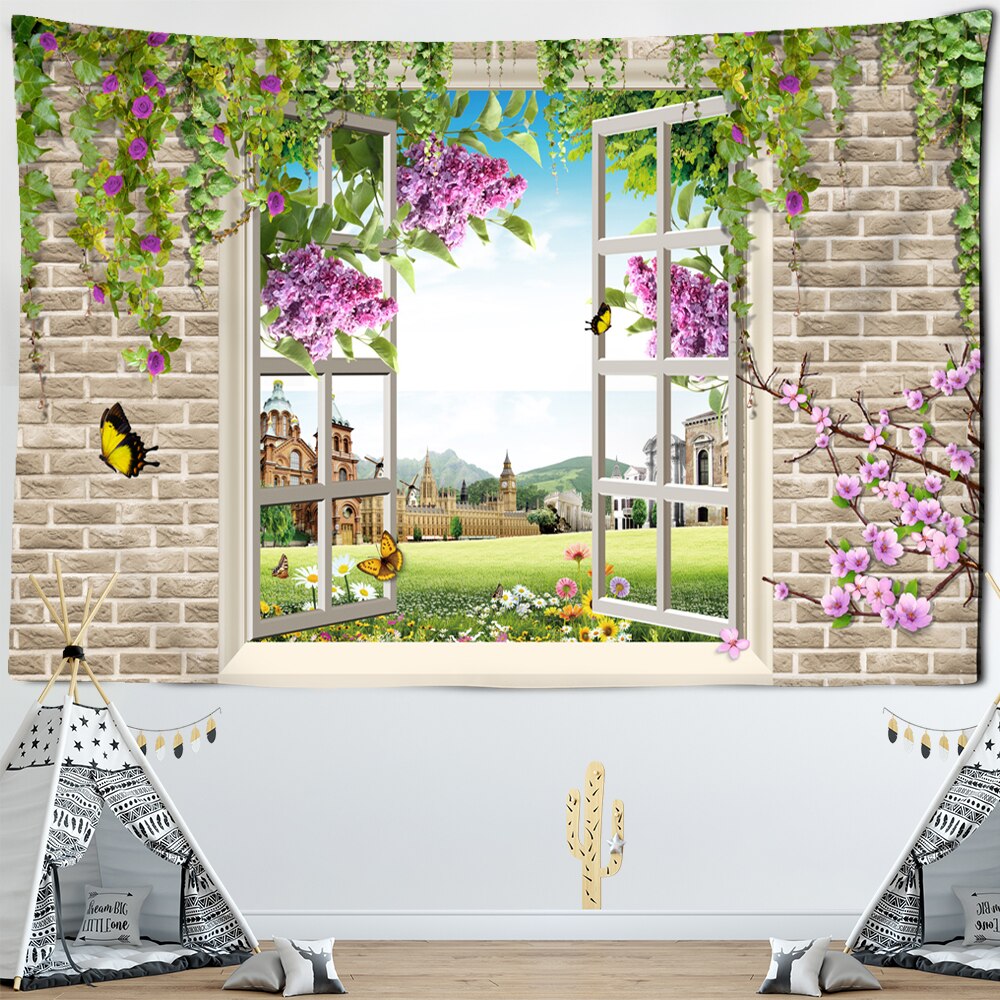 

Scenery Outside The Window - Tapestry, 100*75cm, 501 Original