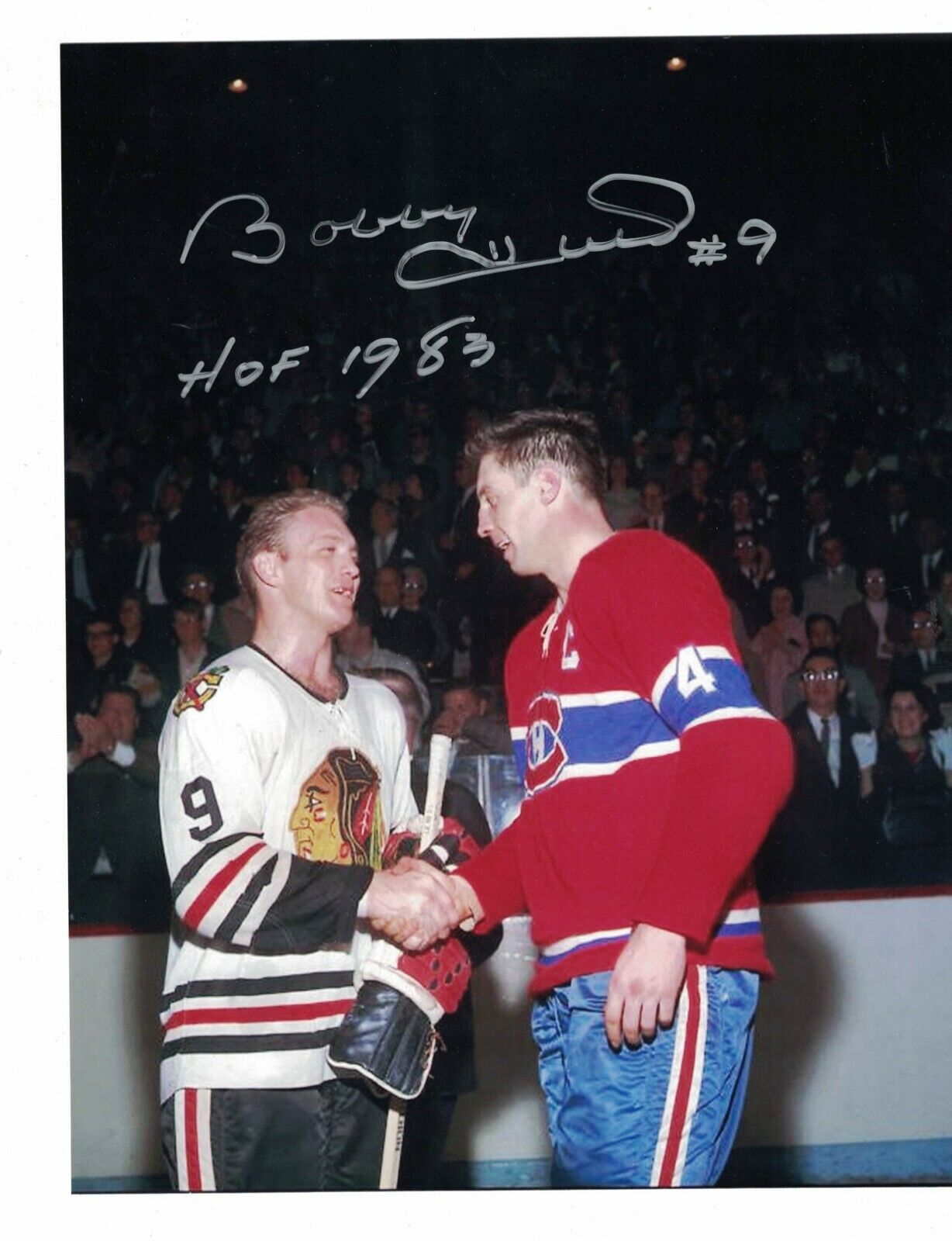 Bobby Hull Chicago Blackhawks Signed 8 x 10