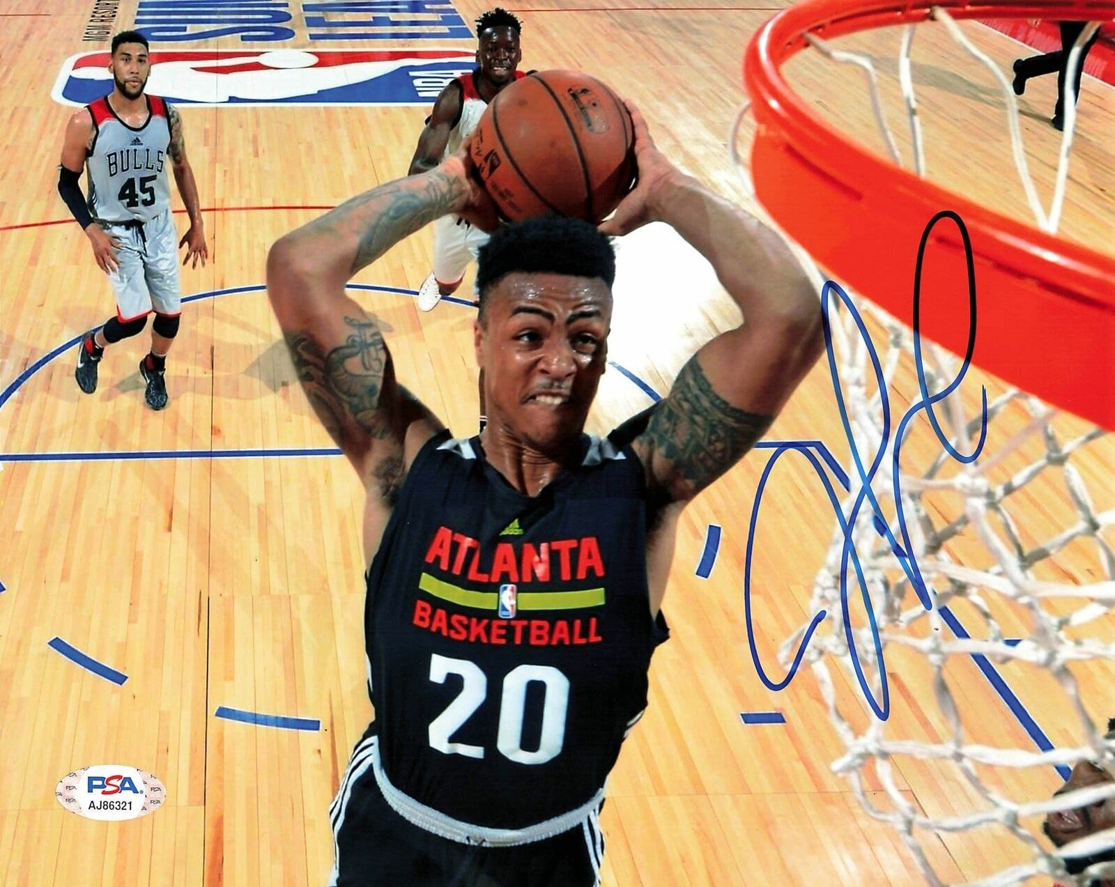 JOHN COLLINS signed 8x10 Photo Poster painting PSA/DNA Atlanta Hawks Autographed