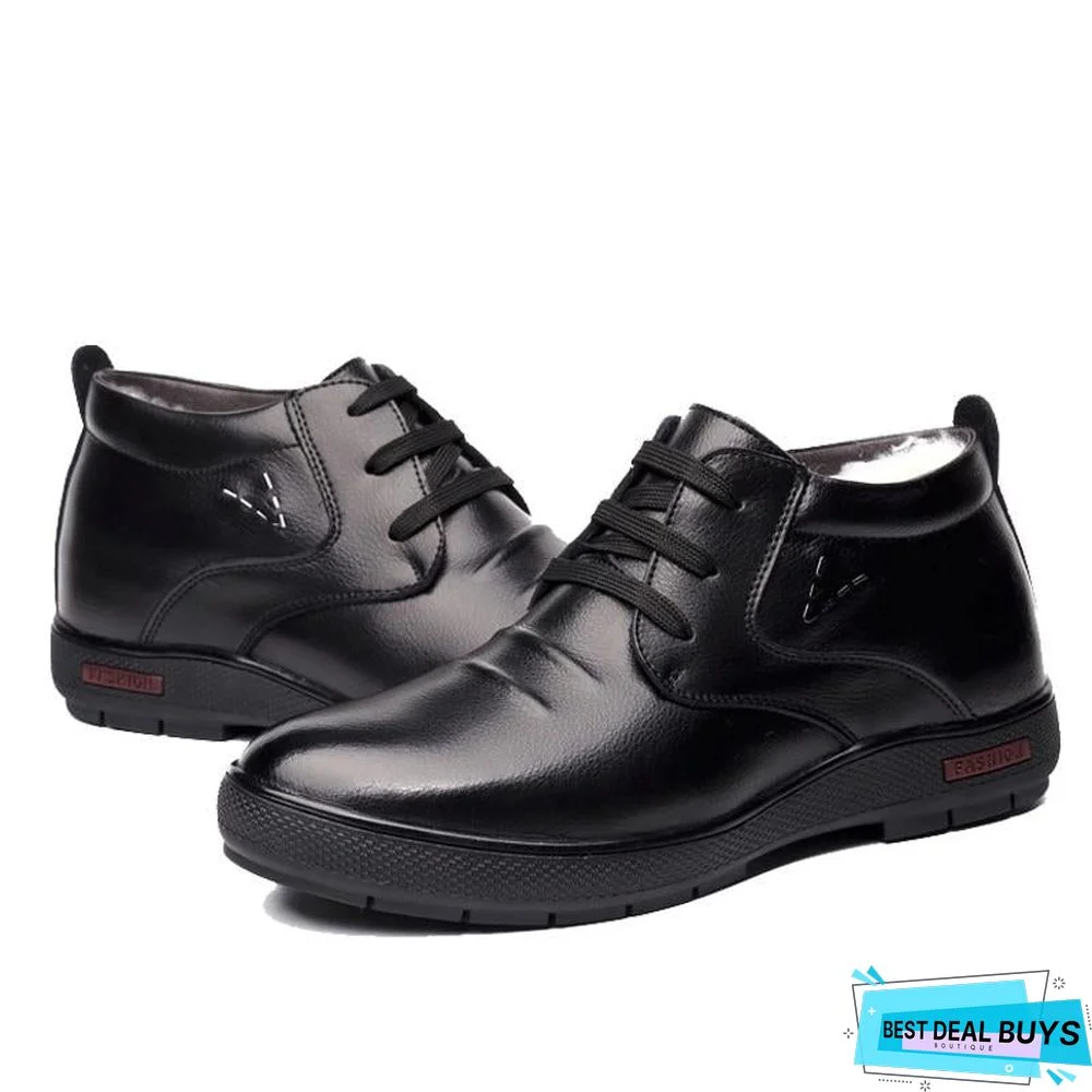 Warm Mens Shoes Winter Snow Boots, Mens Work Shoes Fashion Footwear Rubber Ankle Boots Outdoor Casual Shoes for men