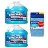 Windshield Wiper Washer Fluid Peak- 2 Gallons of Deicer Windshield Wiper Fluid with 2 Microfiber Cloths - (-20&deg;F)