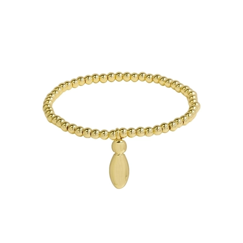 Hot Sale 18K Brass Glossy 26 English Letters Copper Bead Filament Adjustable Fashion Bracelet