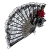Lace Fan Gorgeous Retro European Rose Folding Fan