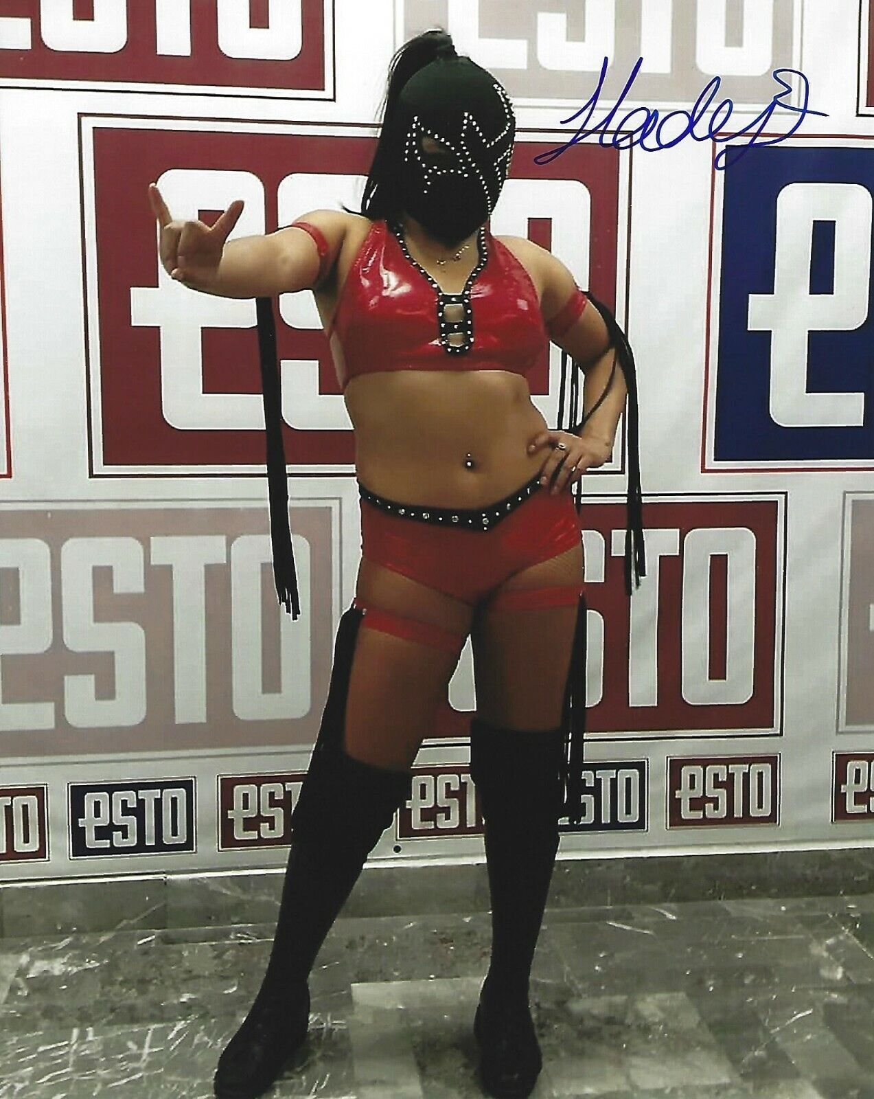 Hades Signed 8x10 Photo Poster painting AAA Lucha Libre Worldwide Wrestling Picture Autograph 2