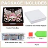 Wooden DIY Winged Flower Diamond Painting Kit Note Box with 160 Papers Gifts