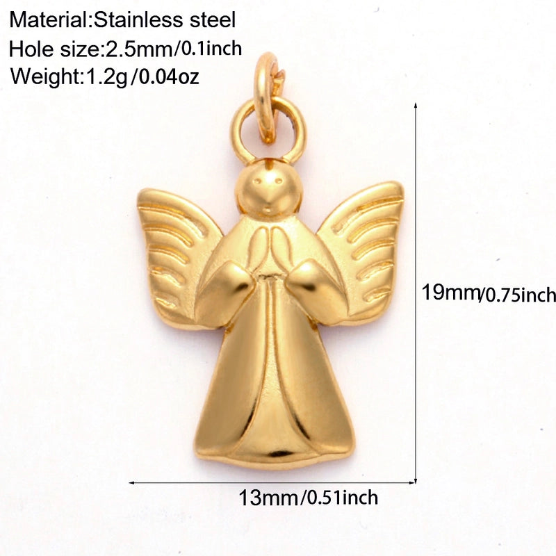 1 Piece 304 Stainless Steel Sunflower Compass Shark Pendant Jewelry Accessories