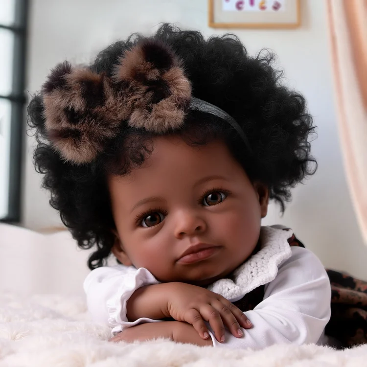 Babeside Quiet Reborn Baby Laney 20'' African American Older Girl Healing of the Heart