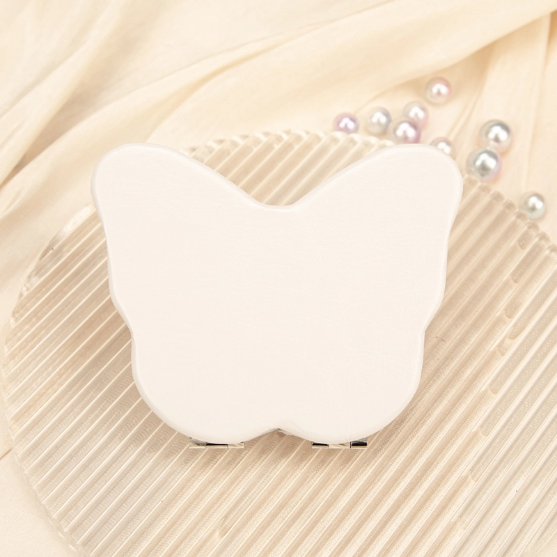 Minimalist Geometric Pu Leather Glass Iron Mirror 1 Piece