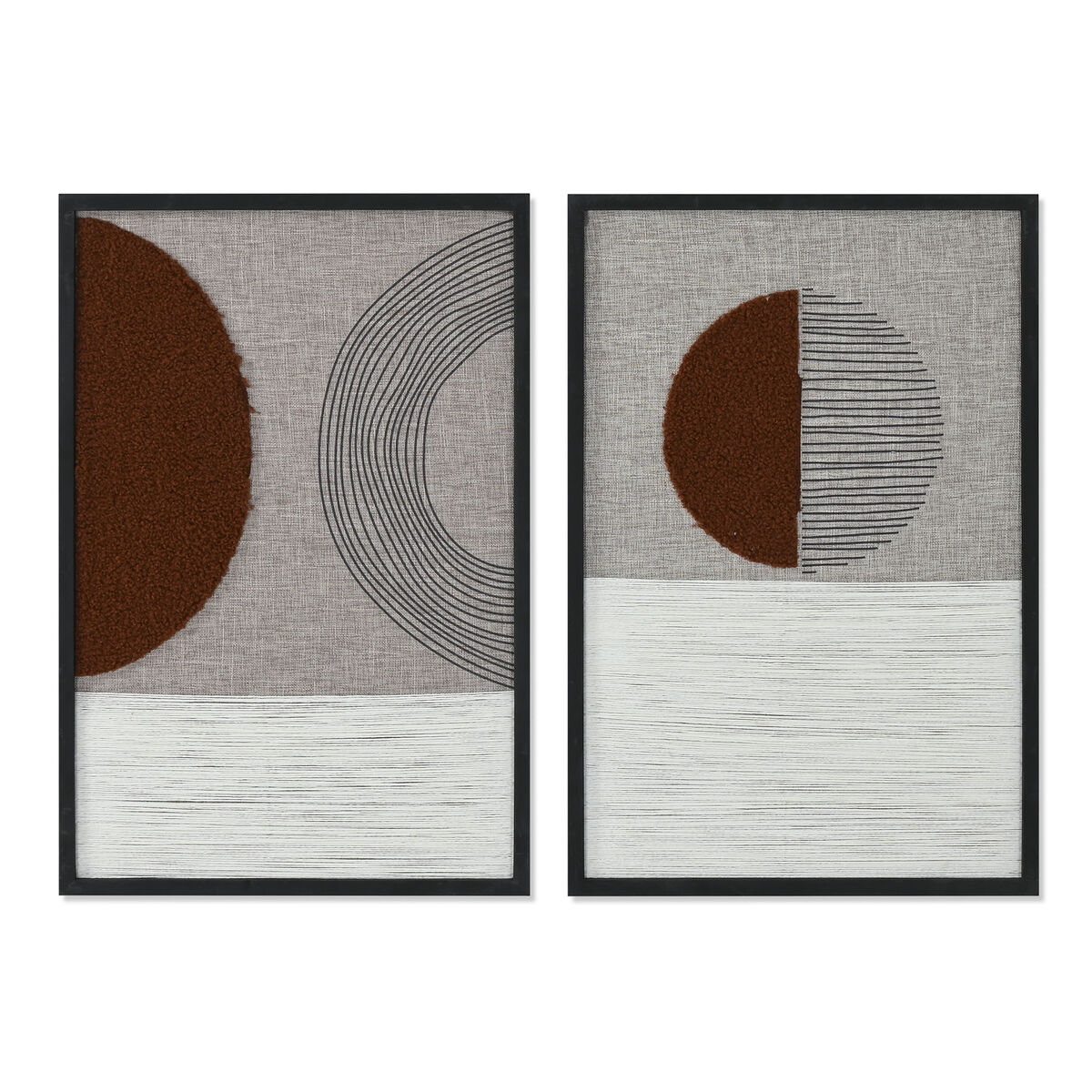 Painting 3D Home ESPRIT Velvet Fir 40 x 3 x 60 cm