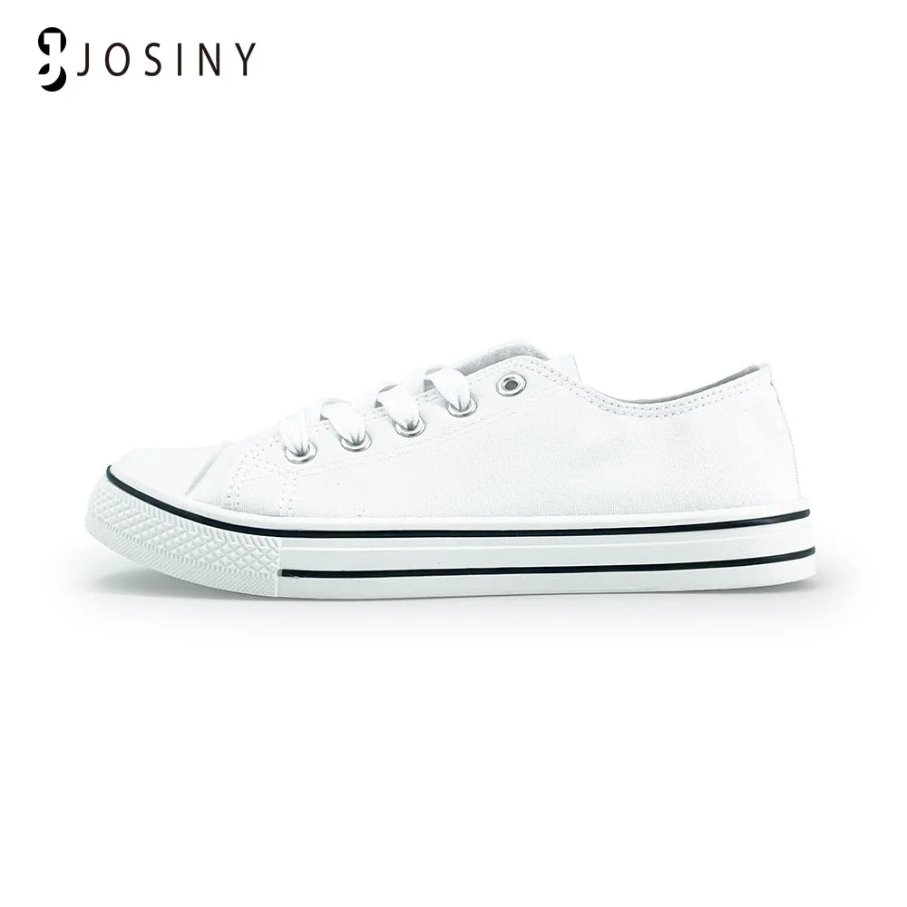 JOSINY Classic Women&#39;s Sneakers Sports Canvas Shoes For Women Casual Ladies Flat Lace-up