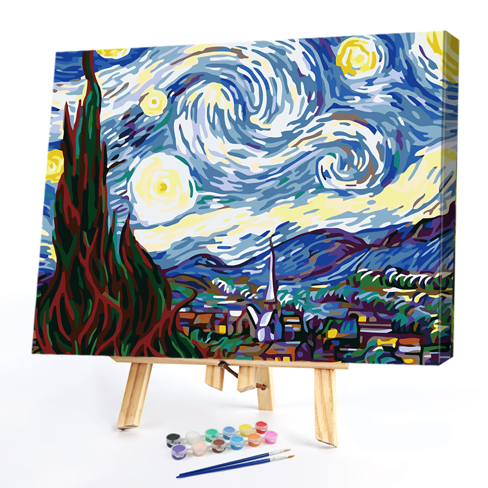 

40x50cm - Paint By Numbers Starry Sky, 501 Original