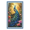 Peacock - Full Embroidery 3 Strands 11CT Stamped Cross Stitch - 40*70CM - Large Size