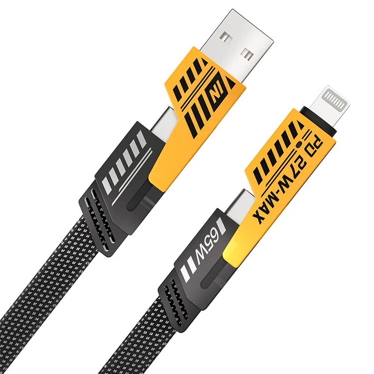 65w four-in-one super fast charging data cable