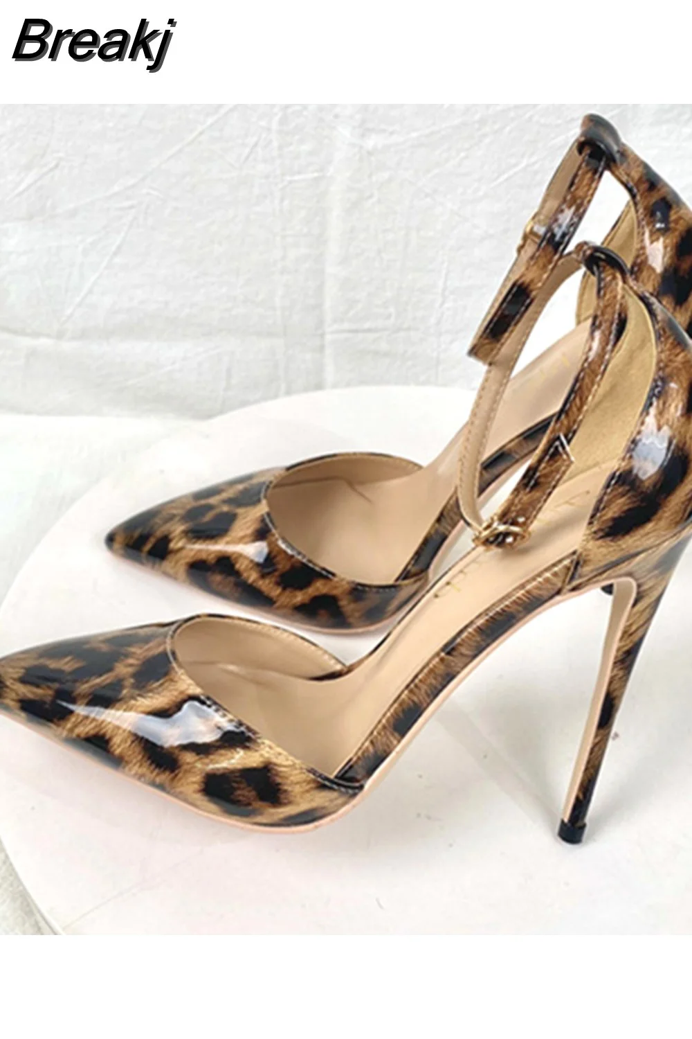 Breakj Print Sexy Women Pumps Shoes Women High Heels Pointed Toe Wedding Shoes 12cm Chaussure Femme QP023 ROVICIYA