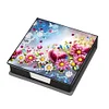 Leather Animals Diamond Painting Notecard Box Flowers Gem Art Sticky Note Holder