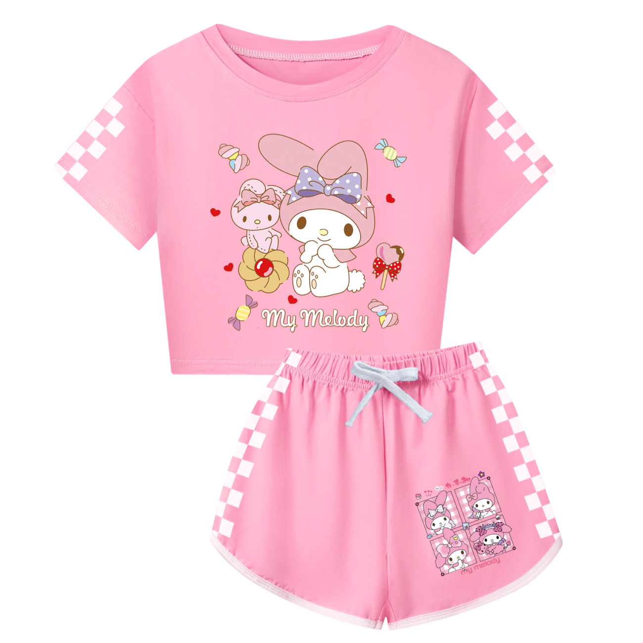 Cinnamoroll Family Matching Short Sleeve Tee & Shorts Set for Adults and Kids - Adorable 3668 -Mayoulove