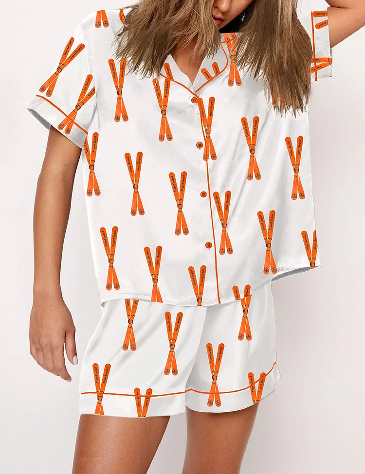 Women's Champagne Ski Pajama Set