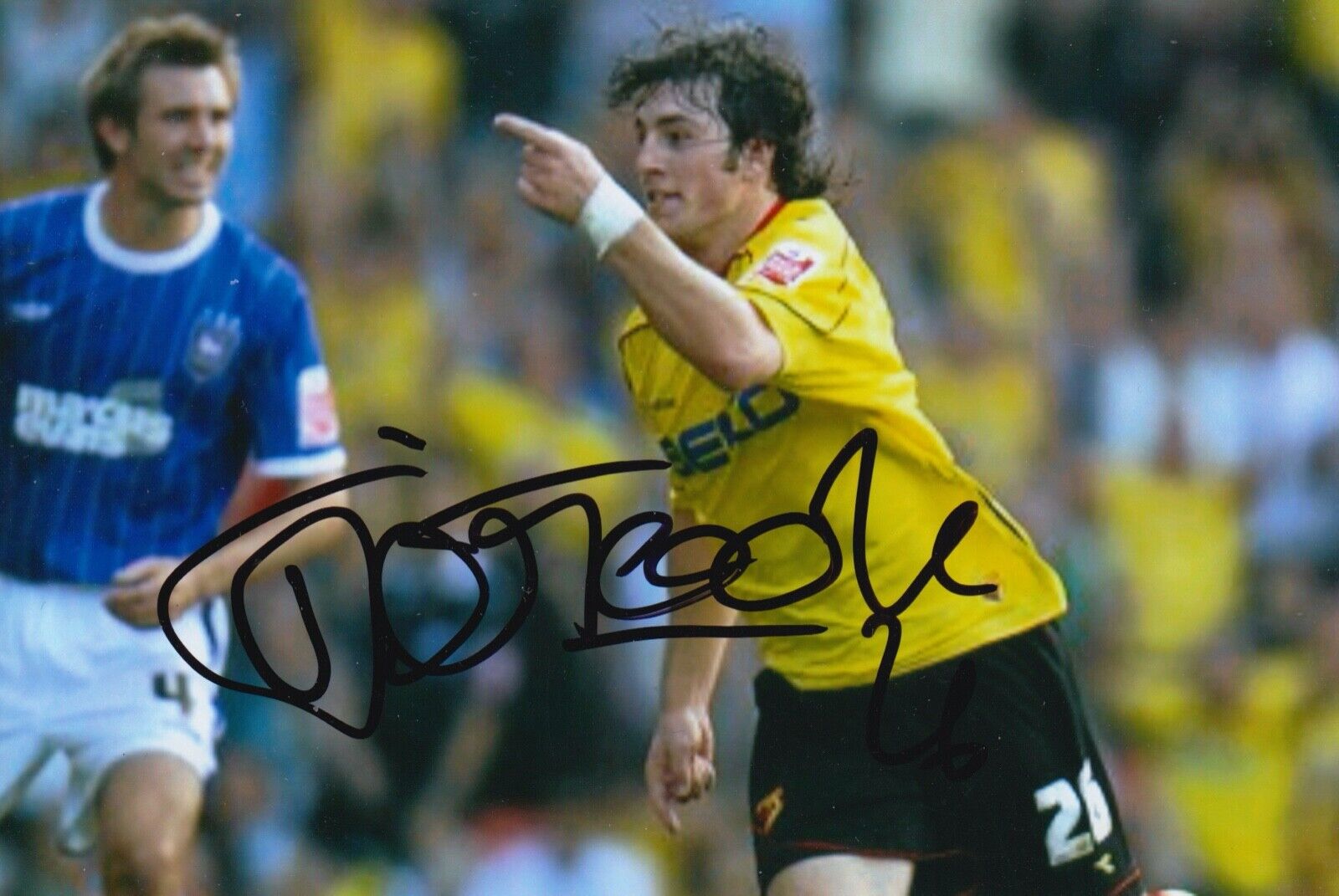 JOHN JOE O'TOOLE HAND SIGNED 6X4 Photo Poster painting - FOOTBALL AUTOGRAPH - WATFORD 1.