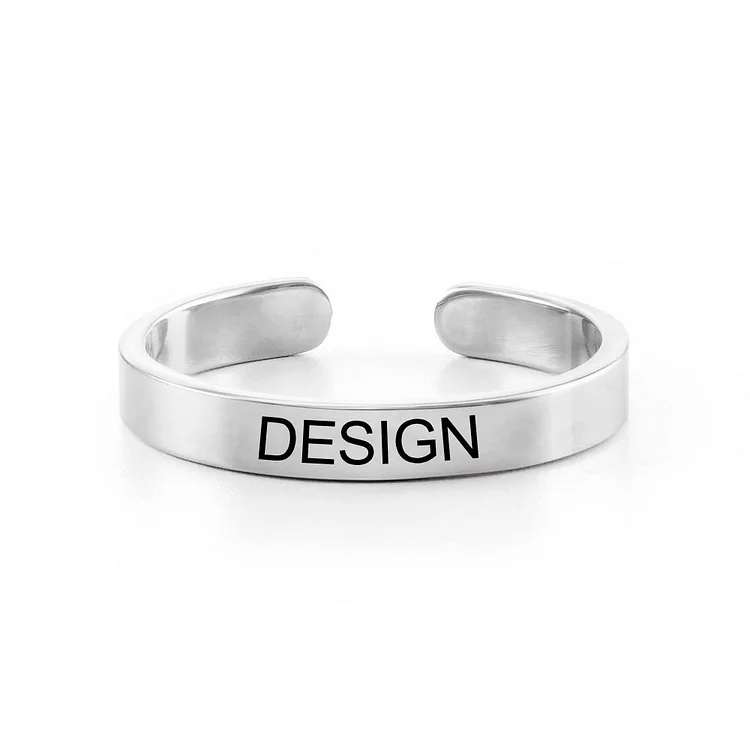Personalized Design Open Ring