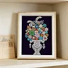 Framed Pearl Diamond Painting - Special Shaped - Vase Bouquets (17x22cm)