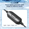 Auto Air Circulator 3 Gear Portable Ventilation Fan Rear Seat Fan for Auto Truck