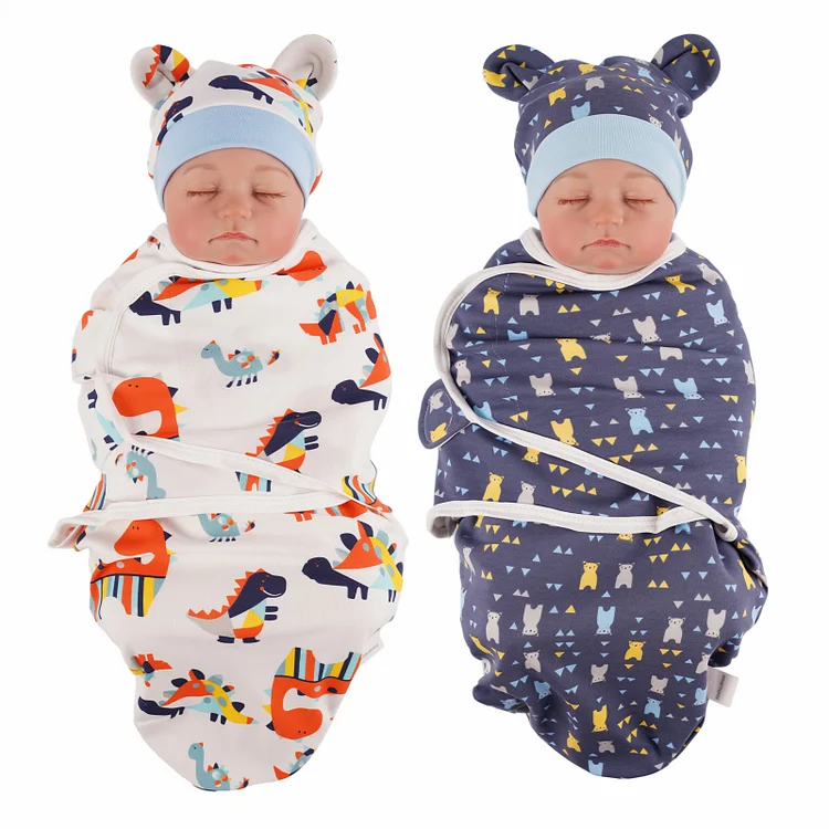 For 17"-22&rdquo; Reborn Baby Wrap Towel Set 2-pcs  Accessories