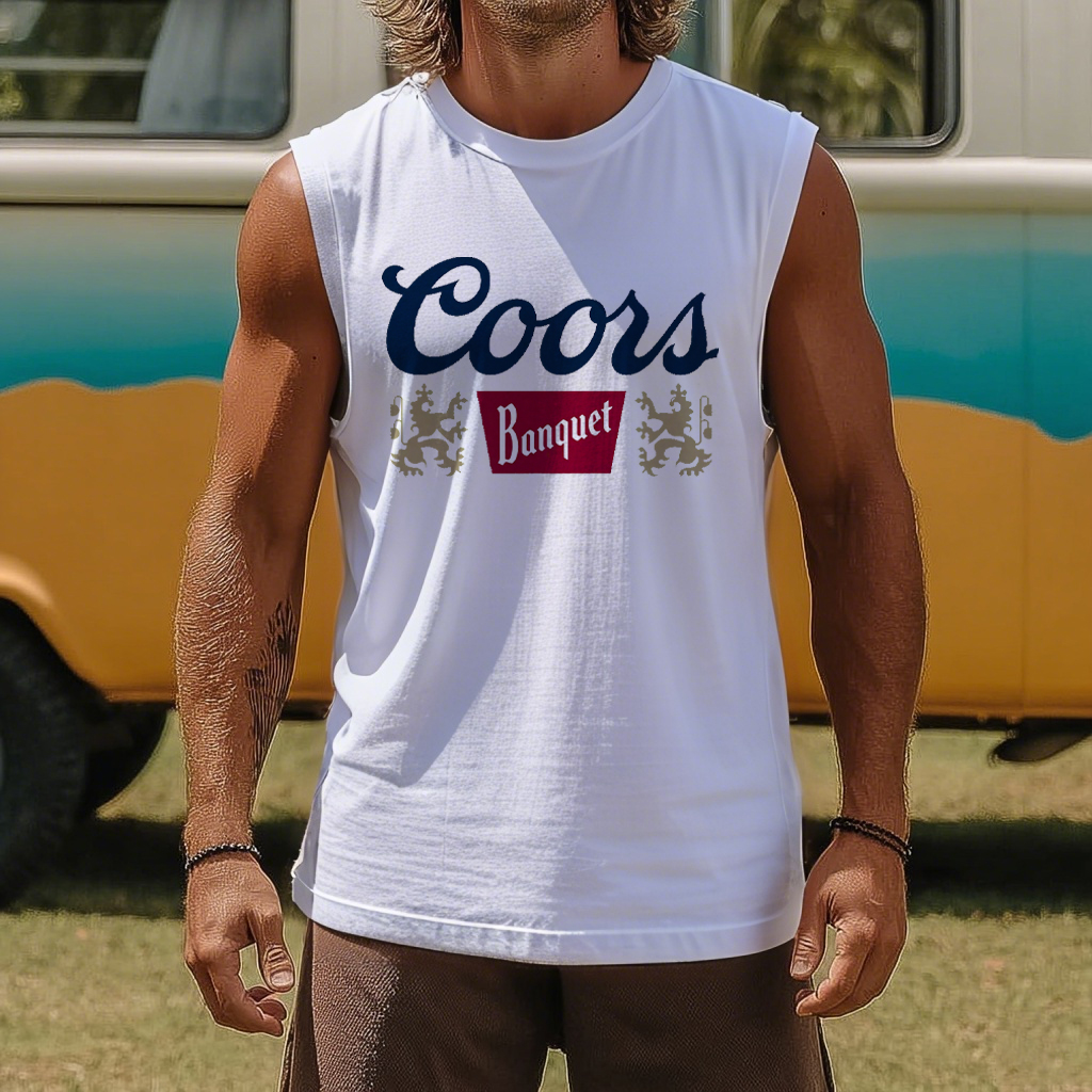 Mens Beach Vintage Classic Graphic Tank Top / TECHWEAR CLUB / Techwear