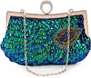 BAIGIO Damen Abendtasche Clutch Pailletten Glitzernd Handtasche Schultertasche Elegant Schultertasche