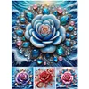 (Multistyle) Fleur De Cristal-Drille Ronde Peinture Diamant-40*40CM
