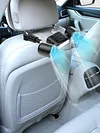 Dual Head Car Cooling Fan with Extension Arm Car Seat Headrest Fan for Back Seat