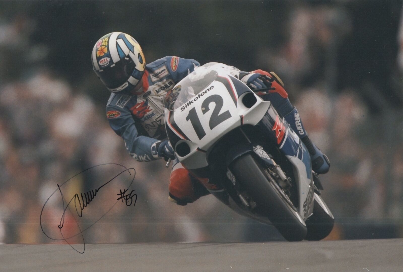 Jamie Whitham Hand Signed Photo Poster painting 12x8 Suzuki MotoGP 6.