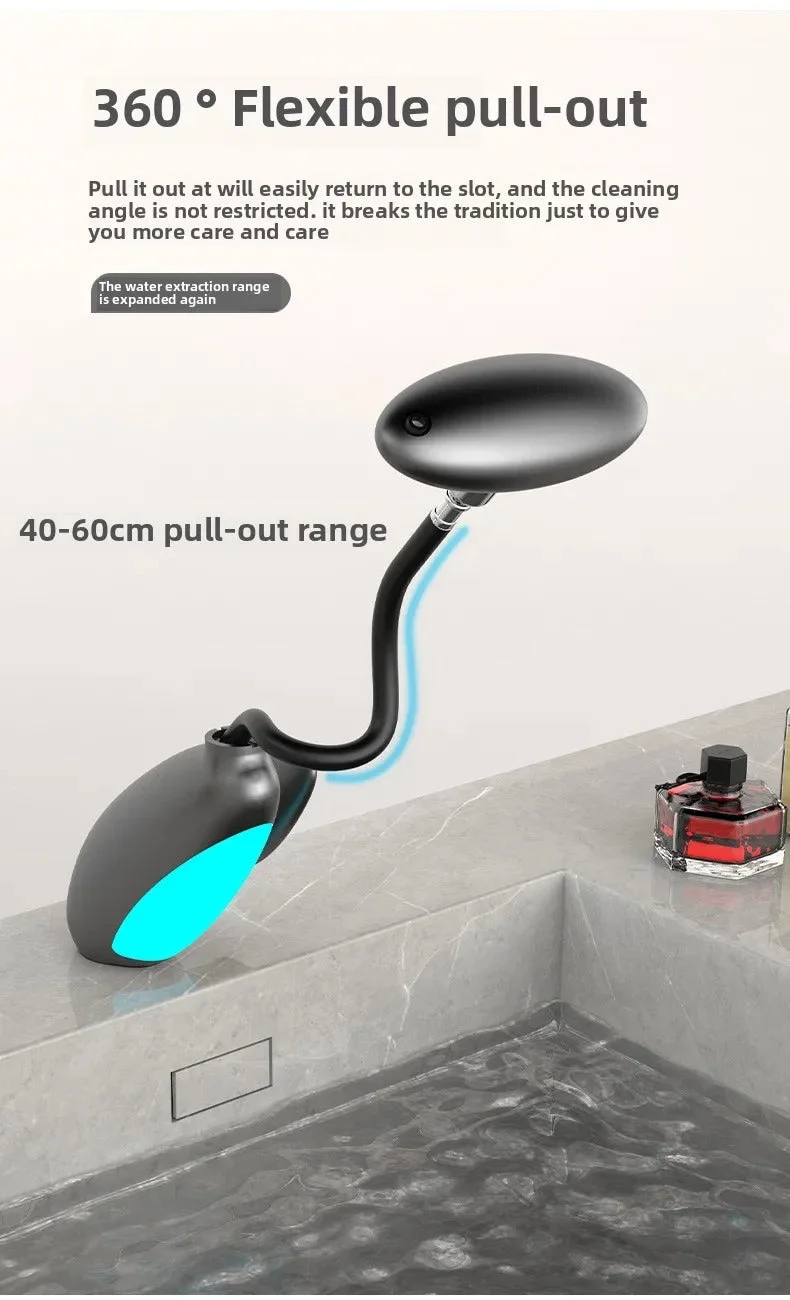 Smart LED Bathroom Faucet – 4 Water Modes, 360° Pull-Out Head