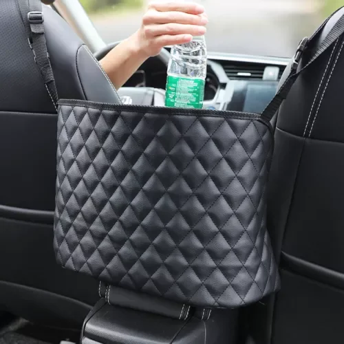 Dronehint Car Parts Net Pocket Handbag Holder Between Seat Storage Organizer Accessories (For: Mini) Parts
