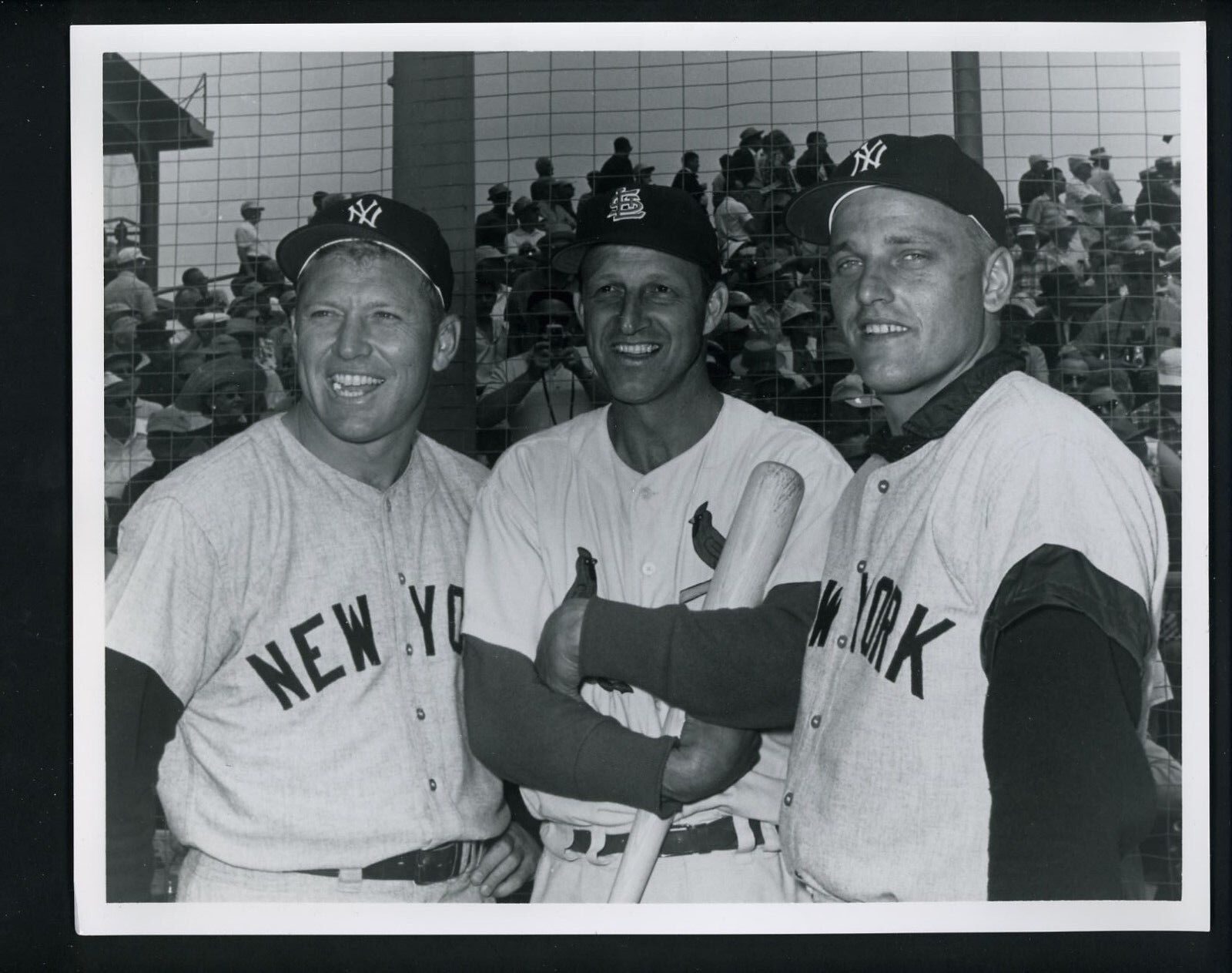 Mickey Mantle Stan Musial Maris Press Photo Poster painting Donald Wingfield The Sporting News