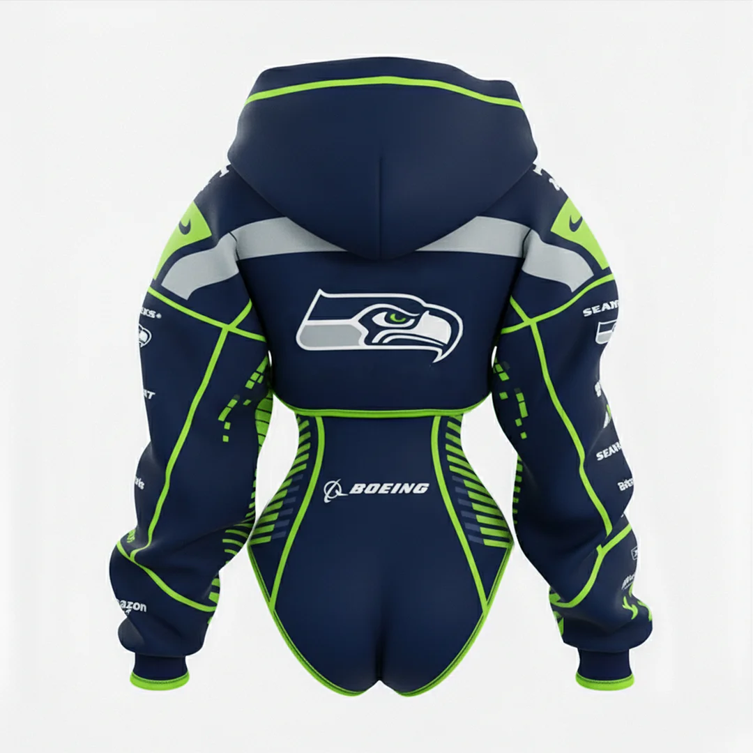 2026 New Women's Rugby Team Logo Digital Print Irregular Cut Suit