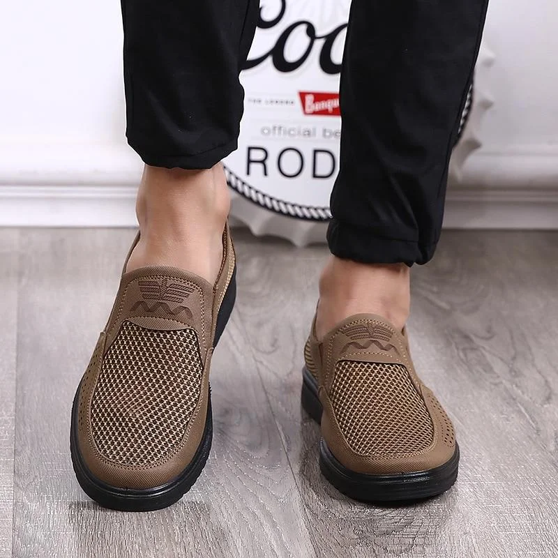 Men's Casual Mesh Flats Loafer Comfortable Soft Oxford Shoes