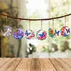 (US Local)6Pcs Double Sided Special Shaped Moon Butterfly Diamond Painting Keychain Decor