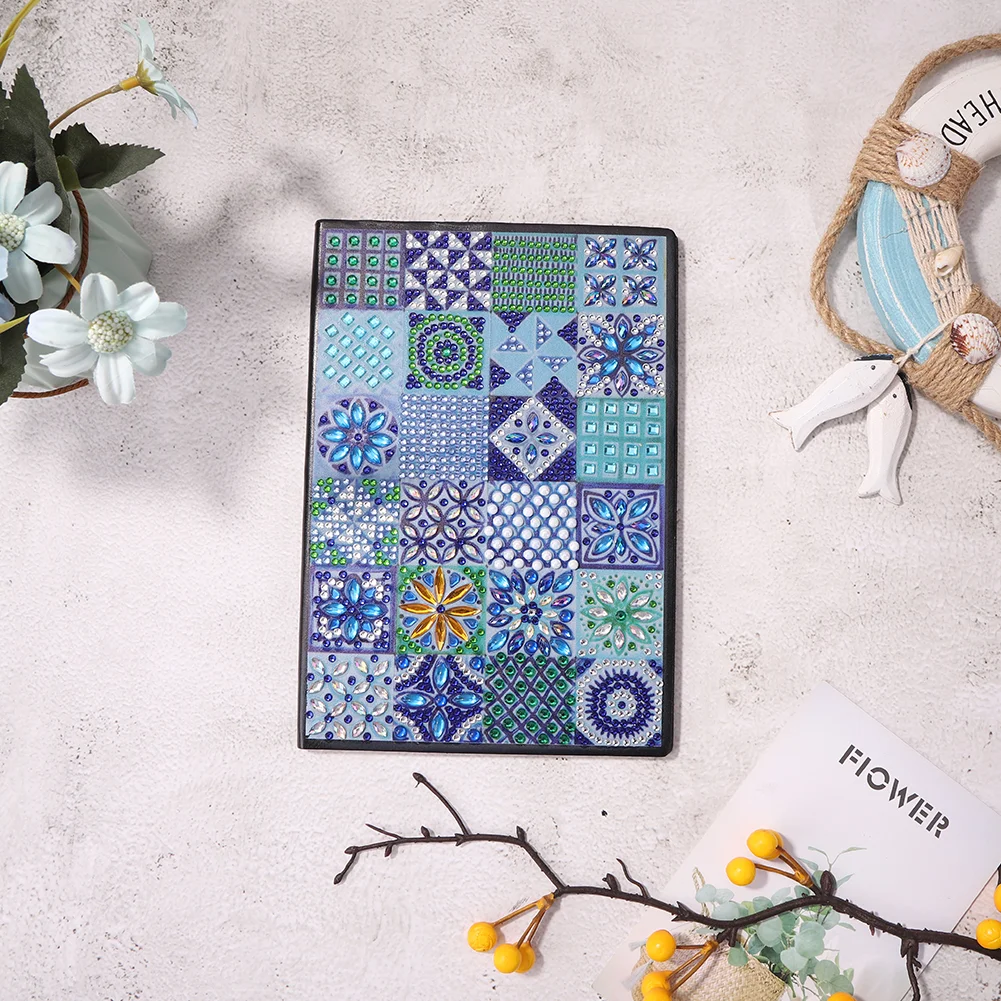 50 Pages A5 Mandala Special Shape Drill Notebook 【No Strip】