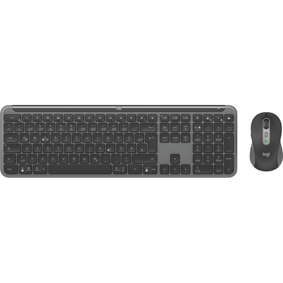 Keyboard and Mouse Logitech 920-012504 Graphite German QWERTZ