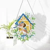 Double-sided Drills DIY Diamond Painting Hanging Flower Wreath Kits