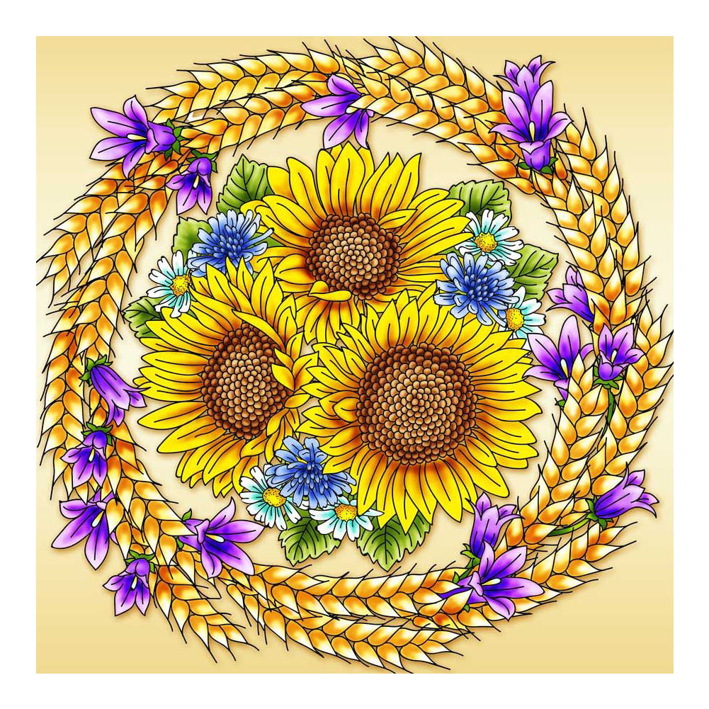 

Sunflower - Special Shaped Diamond Painting - 30*30CM, 501 Original