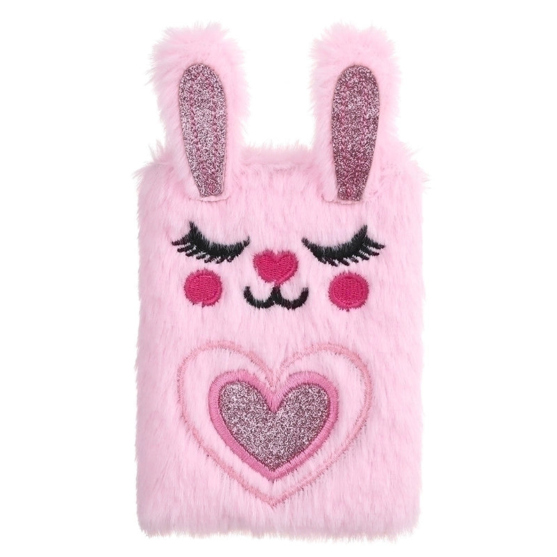 Cute Cartoon Rabbit Plush Portable Mini Pocket Notebook