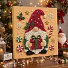 (20x20cm)Gift Gnome DIY Pearl Painting Art With Inner Wooden Framed Kit