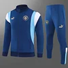 2023/2024 Manchester City Long Zipped Jacket Dark blue Football Shirt Set love fball