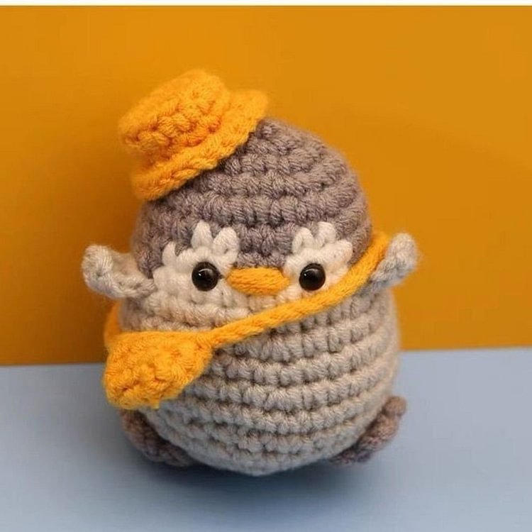 Little Penguin Crochet Doll Plushies Keychain