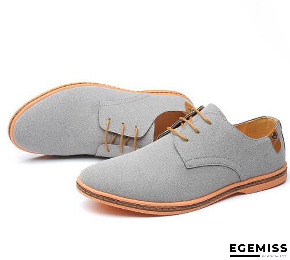 Big Size Suede Leather Men Shoes Oxford Casual Classic Shoes Comfortable Footwear | EGEMISS